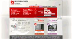 Desktop Screenshot of lemoux-immobilier.fr