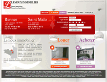 Tablet Screenshot of lemoux-immobilier.fr